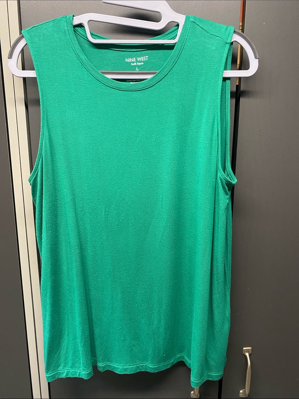 Nine West Green Sleeveless Tank Top